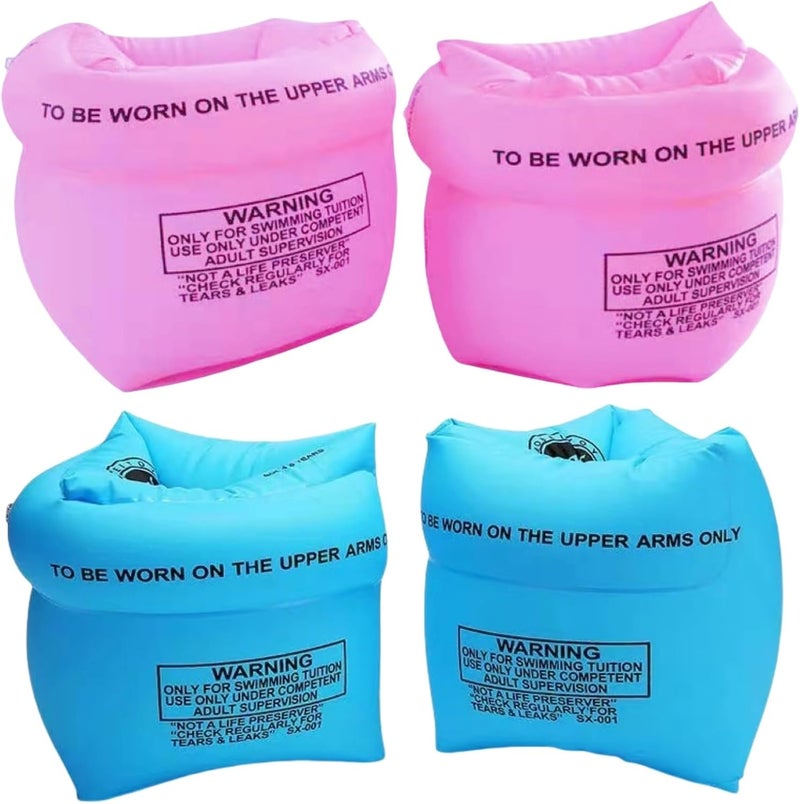 YUNLOVXEE 2-4 Pack Arm Floaties for Kids and Adults, Pool Floats, Inflatable Swim Ring, PVC Floater Sleeves for Toddlers Children 3-5-6-12 Years - Image 1